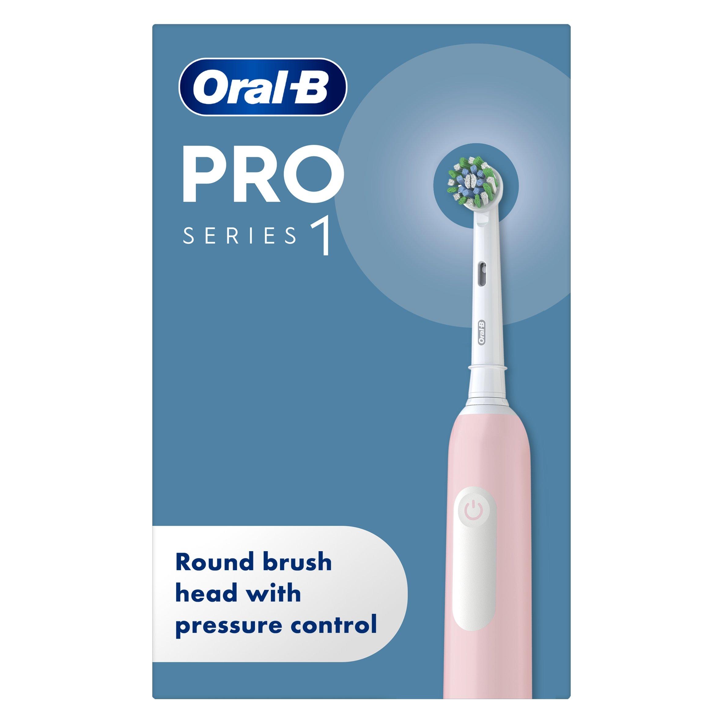Pink - Oral B - Oral-B Pro Series 1 Cross Action Pink Toothbrush - 5
