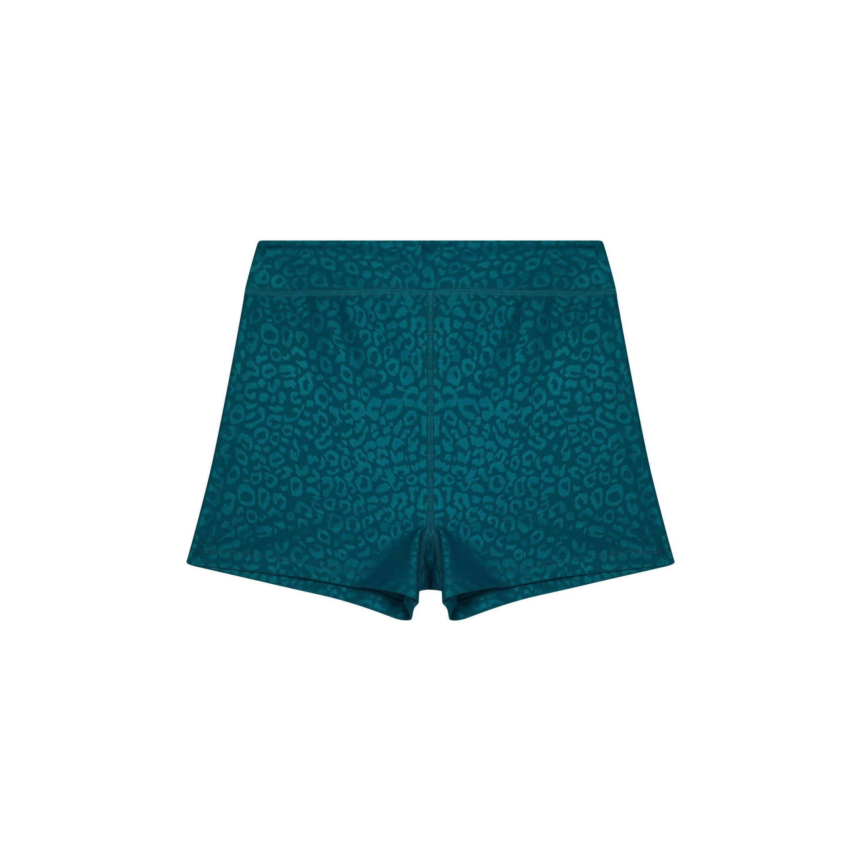 Teal - Wolf and Whistle - Teal Wet Look Shorts - 4