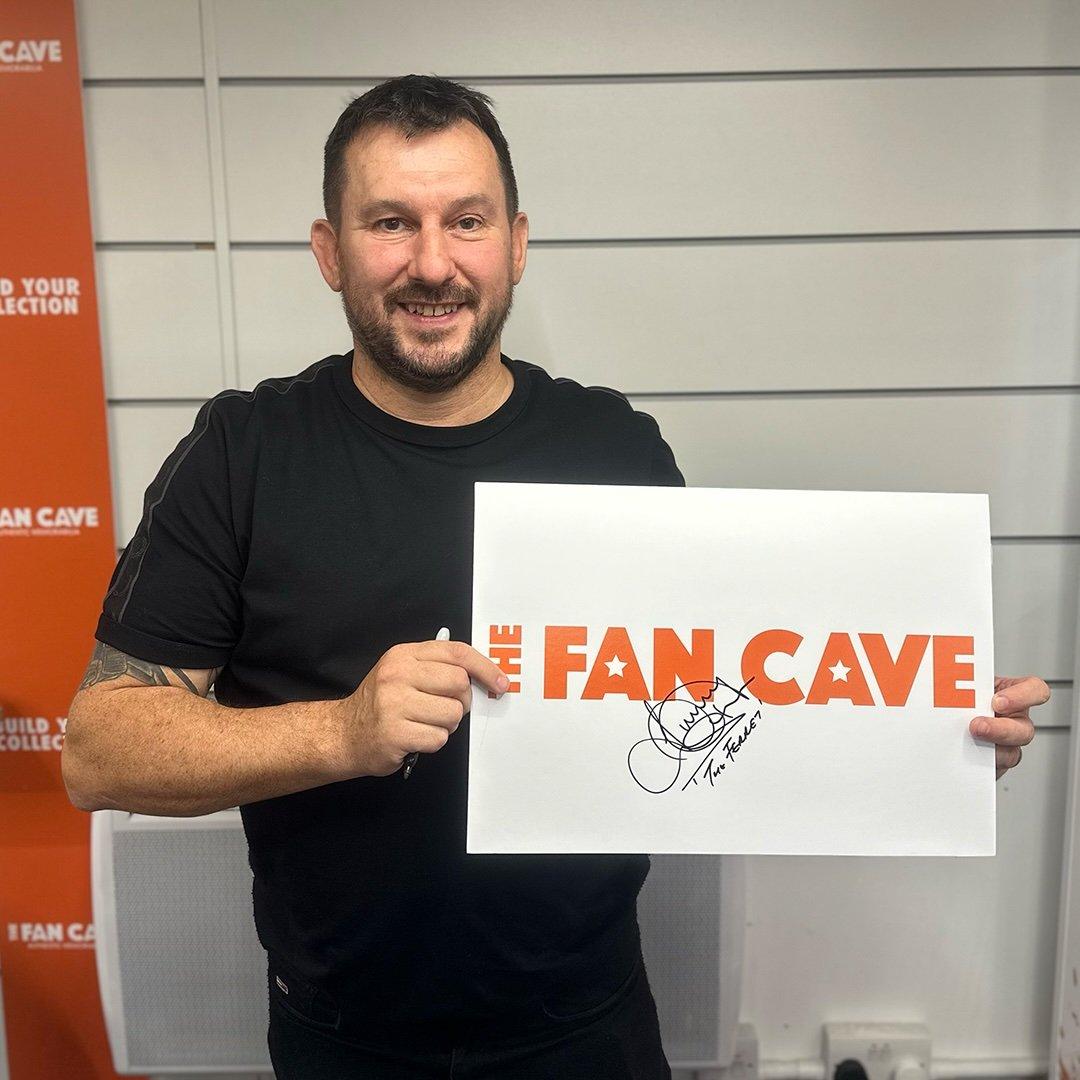 Red - The Fan Cave - Jonny Clayton Signed Image Deluxe Mount Frame #2 - 2