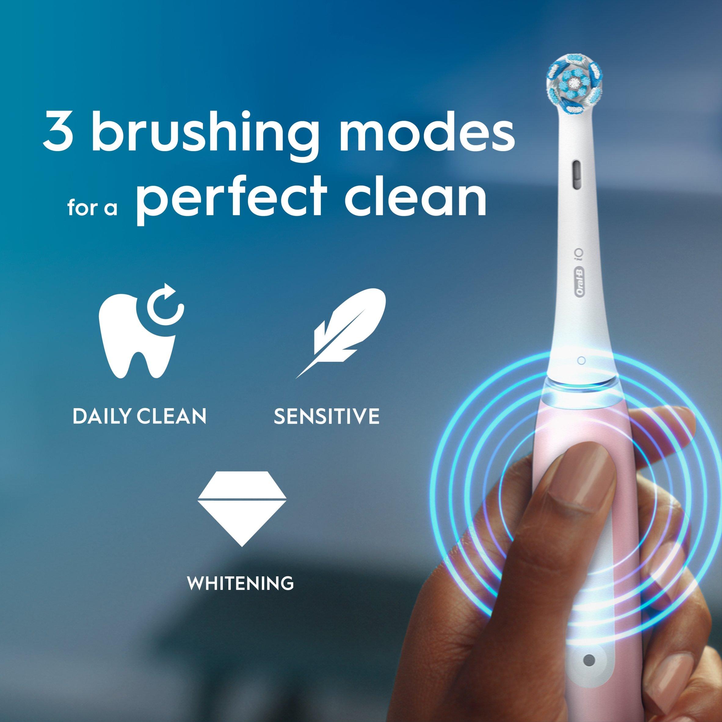 Oral B Oral-B iO3 Blush Pink Ultimate Clean Toothbrush | Sports Direct