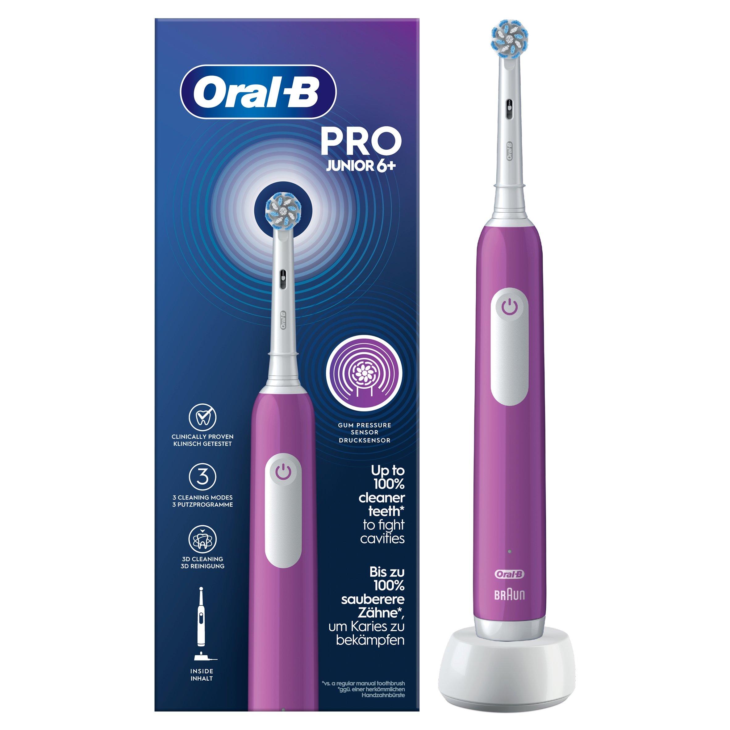 Oral-B Pro Junior Electric Toothbrush - Kids - Purple - 6+ Years - Image 11