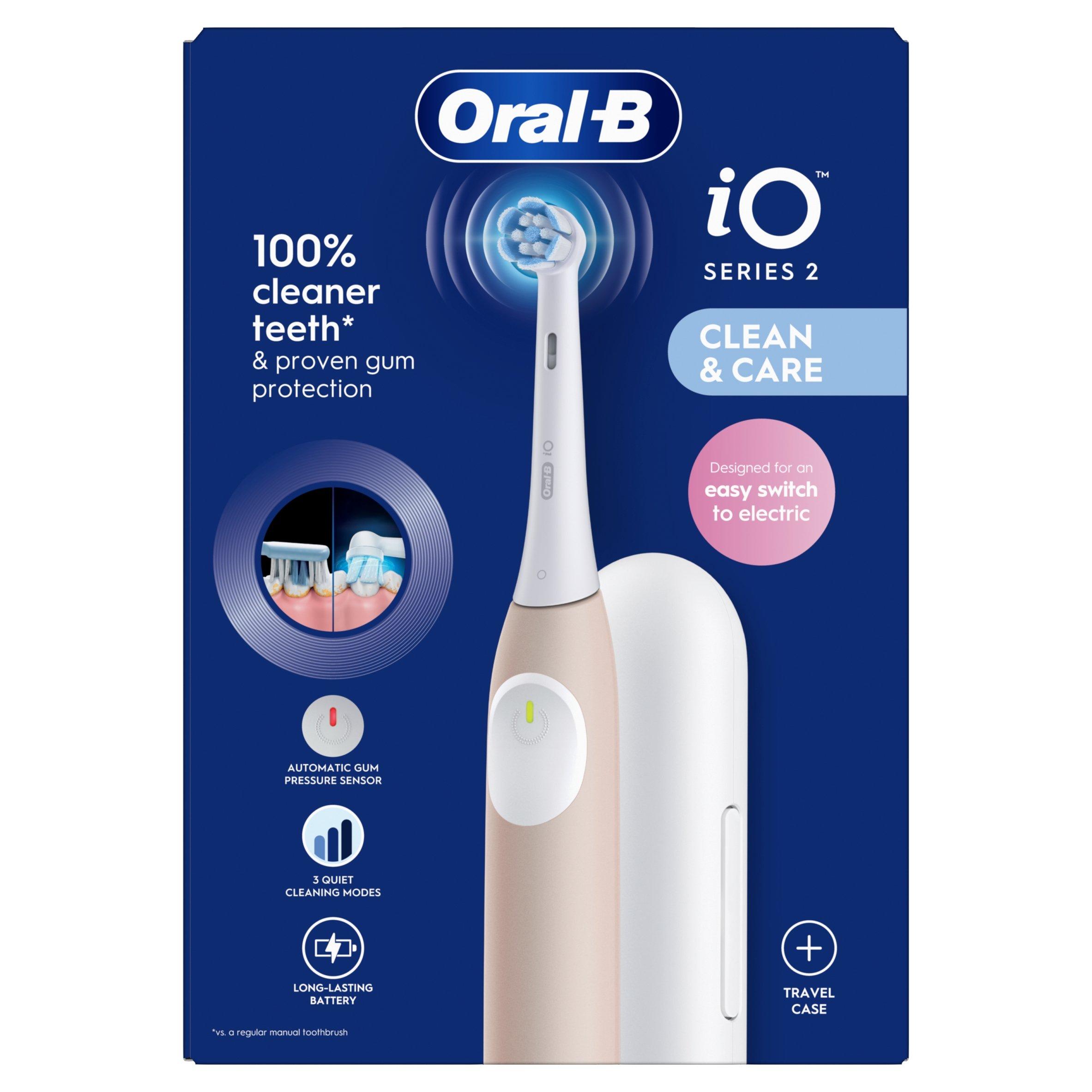 Pink - Oral B - Oral-B iO2 Pink Electric Toothbrush + Travel Case - 2
