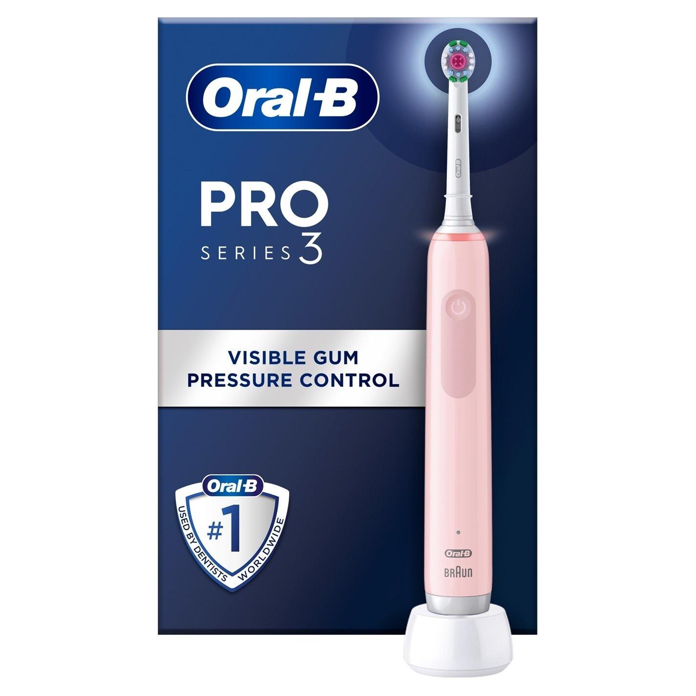 Pink - Oral B - Oral-B Pro 3 - 3000 - Electric Toothbrush - 5