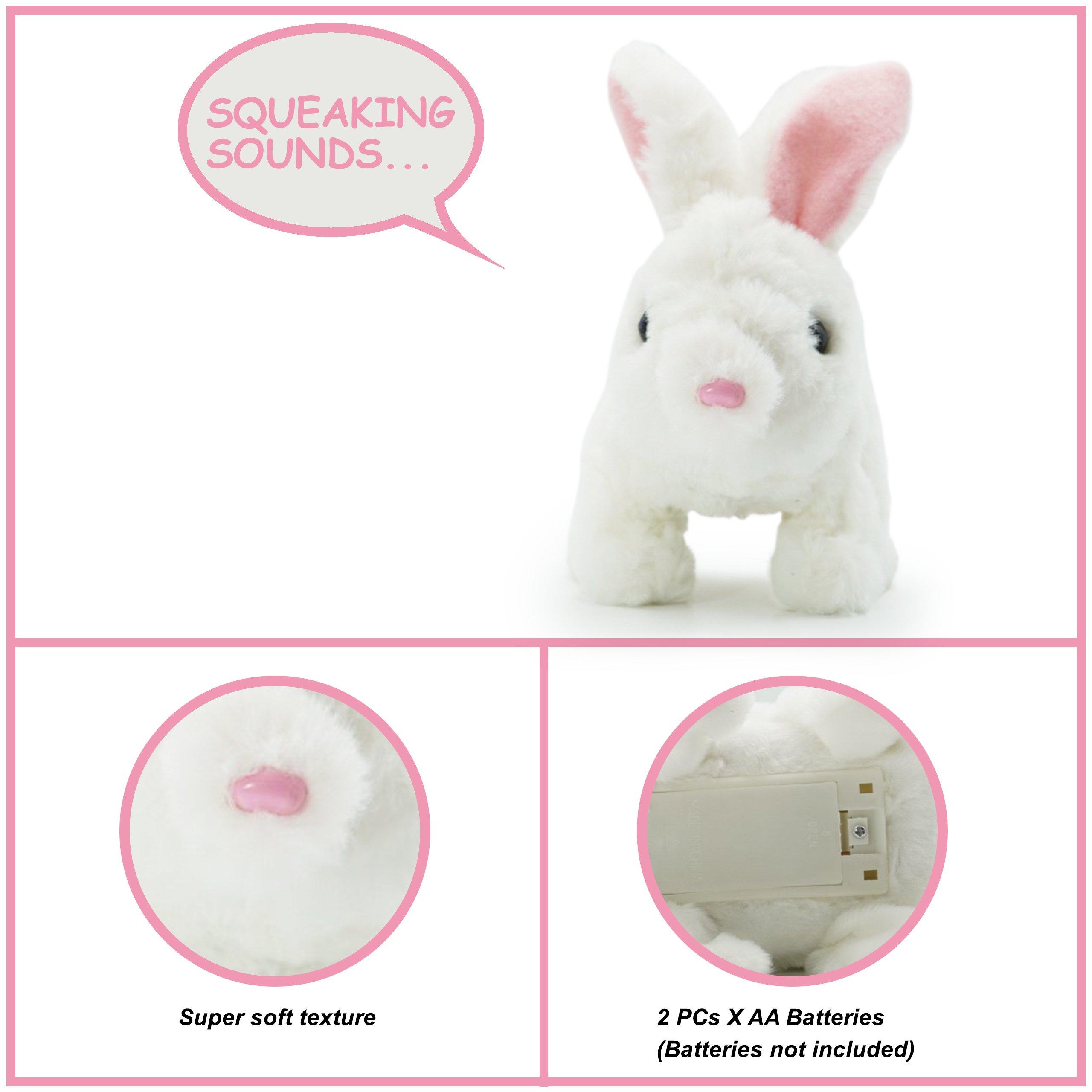 Multi - Pugs at Play - Hopper Jumping Rabbit Interactive Plush Toy - 5