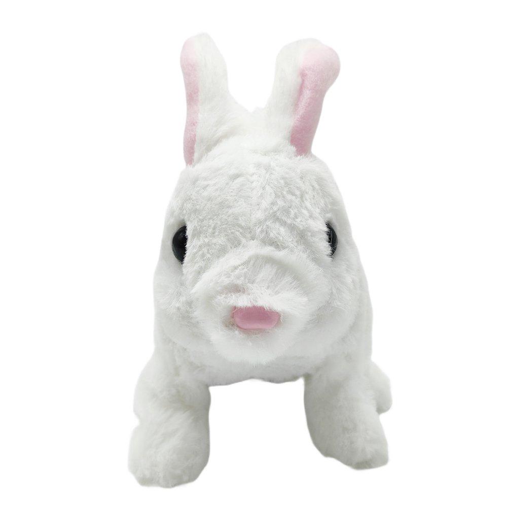 Multi - Pugs at Play - Hopper Jumping Rabbit Interactive Plush Toy - 8