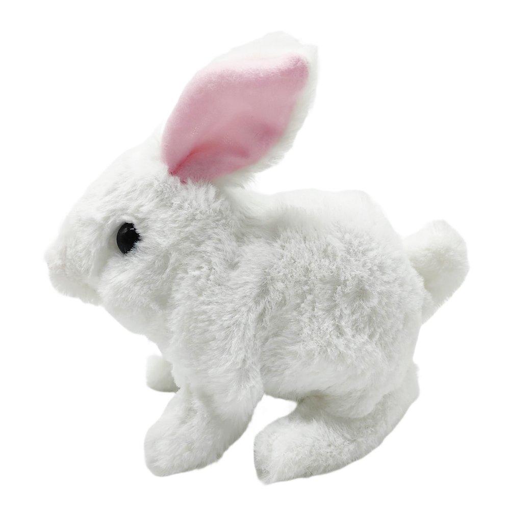 Multi - Pugs at Play - Hopper Jumping Rabbit Interactive Plush Toy - 10