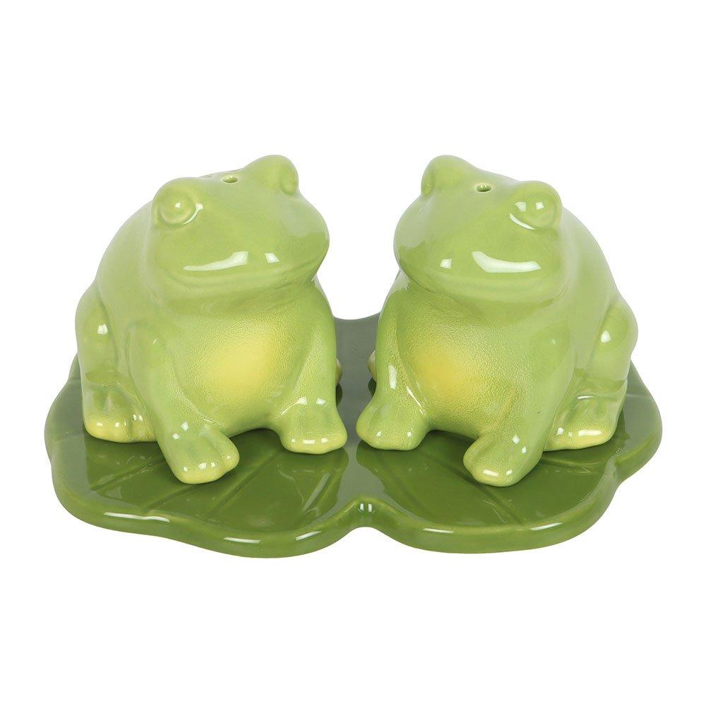 Green - Something Different - Luna Frog Salt and Pepper Shakers - 2