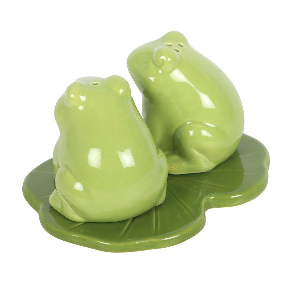 Green - Something Different - Luna Frog Salt and Pepper Shakers - 3