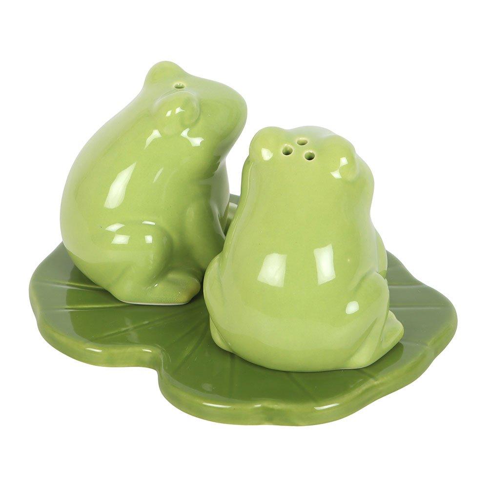 Green - Something Different - Luna Frog Salt and Pepper Shakers - 4