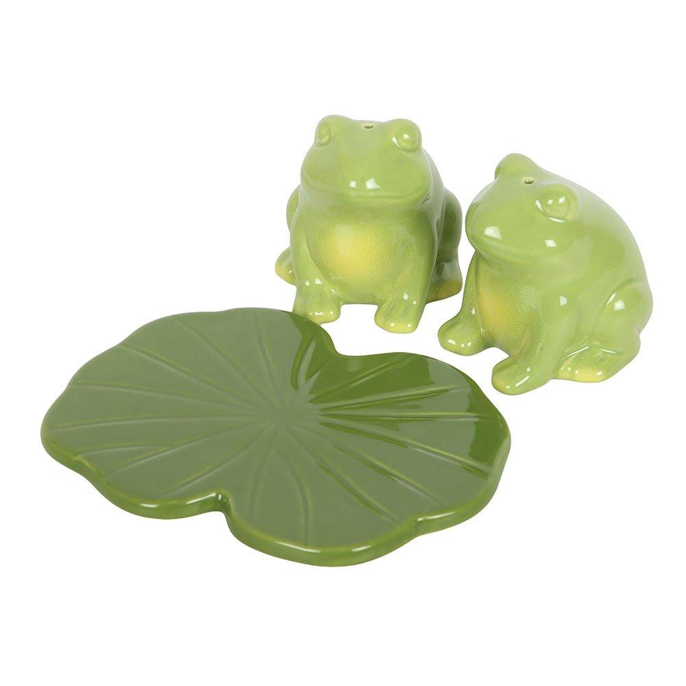 Green - Something Different - Luna Frog Salt and Pepper Shakers - 5