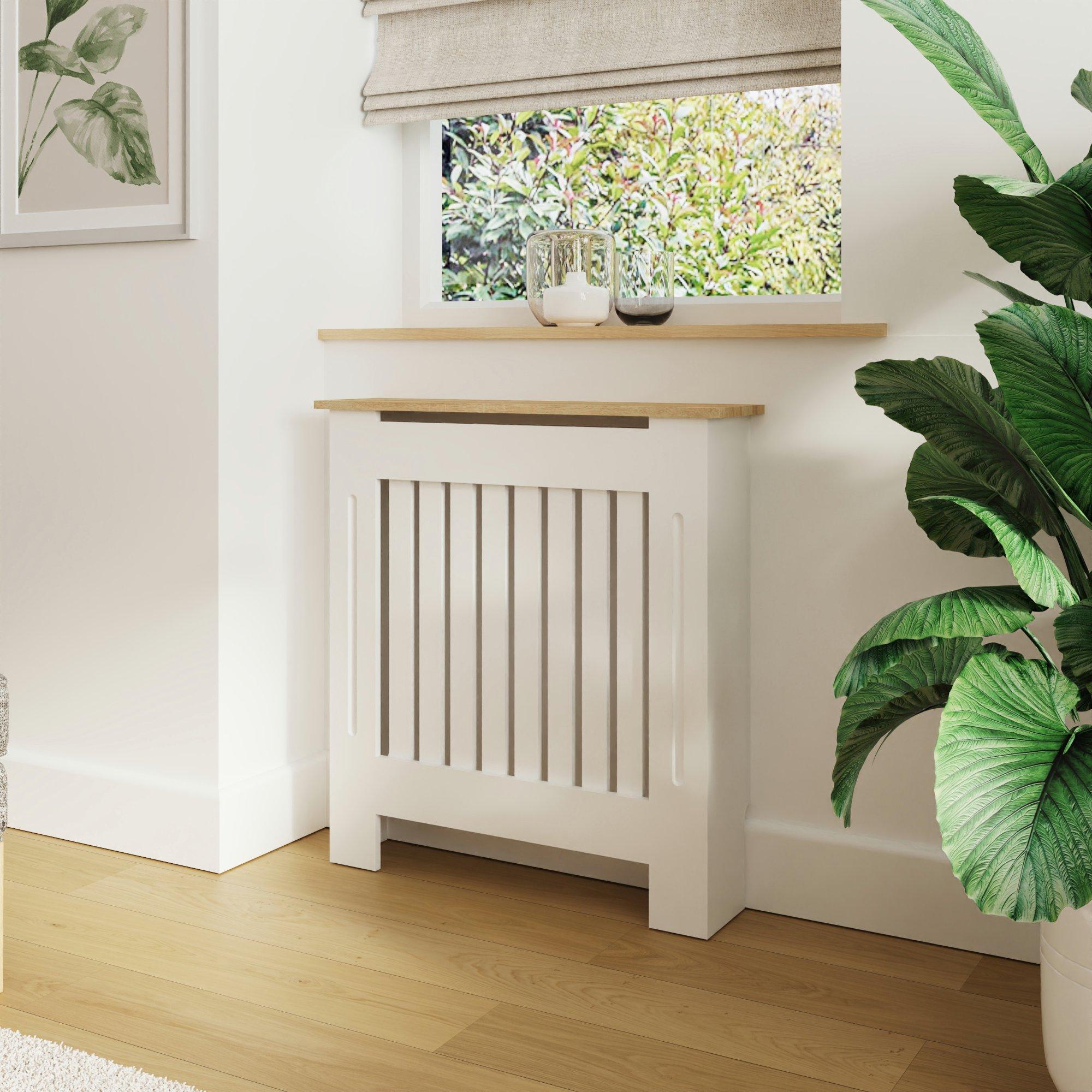 White - GFW - Longslow Radiator Cover Small Grey - 2