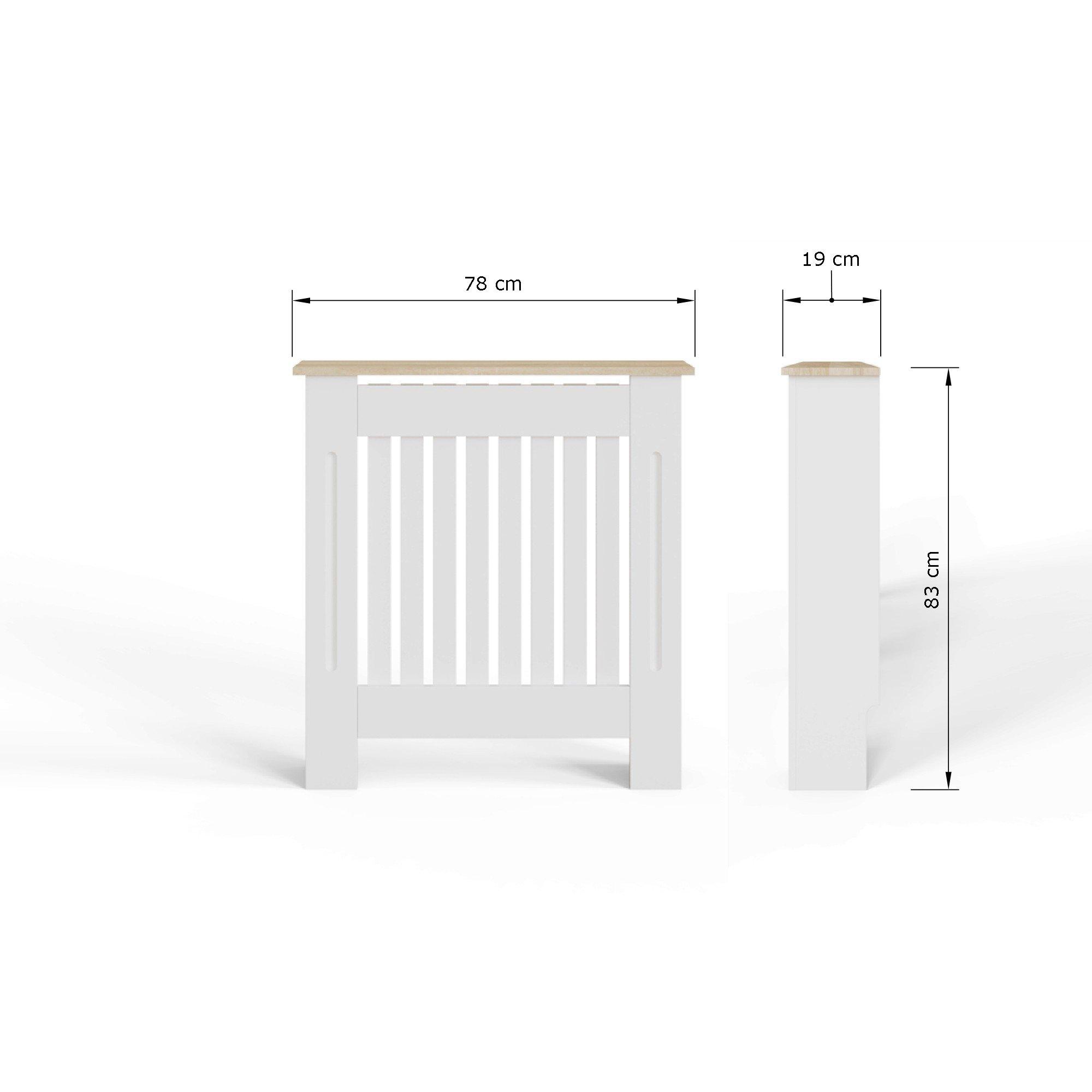 White - GFW - Longslow Radiator Cover Small Grey - 6
