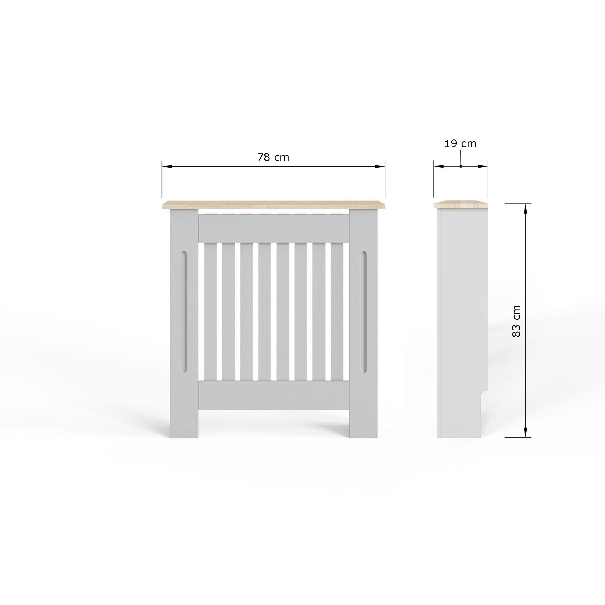 Grey - GFW - Longslow Radiator Cover Small Grey - 6