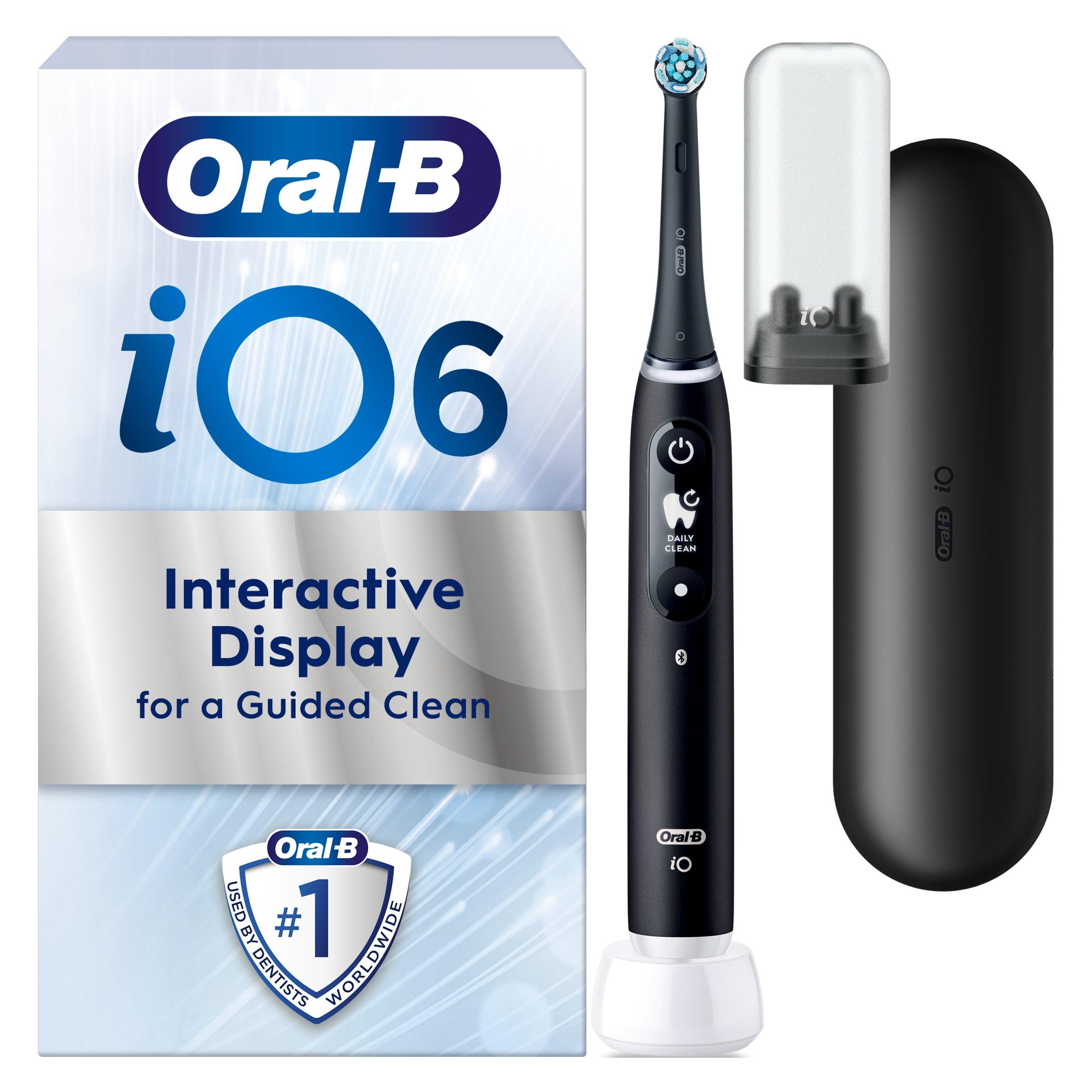 Black - Oral B - Oral-B iO - 6 - Black Lava Electric Toothbrush - 5