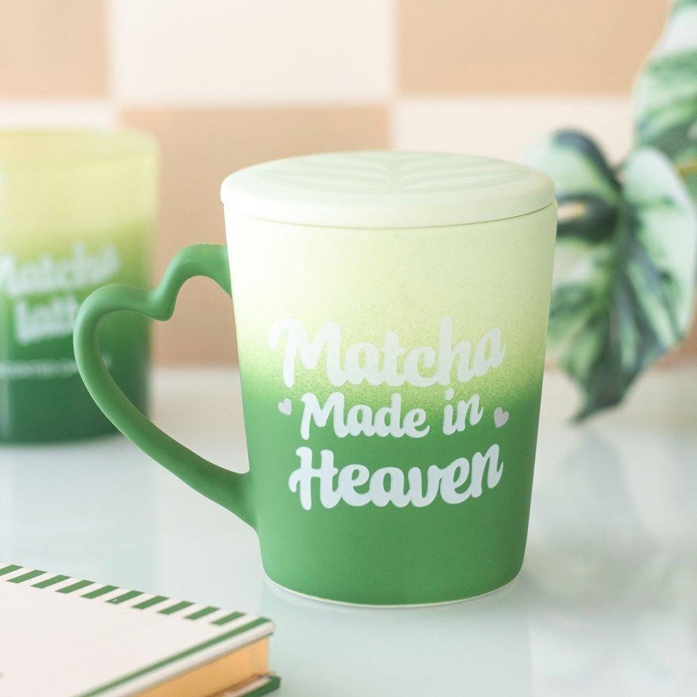Green - Something Different - Matcha Made in Heaven Mug with Coaster Lid - 1