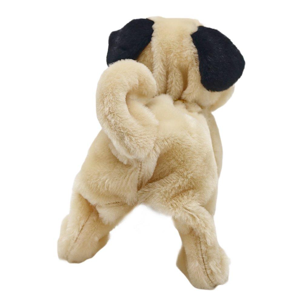 Multi - Pugs at Play - Peanut Interactive Walking Dog Plush Toy - 11