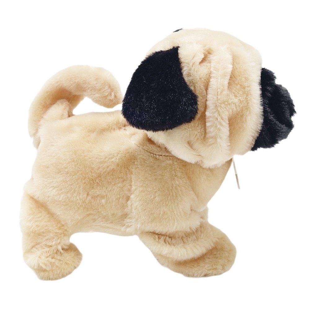 Multi - Pugs at Play - Peanut Interactive Walking Dog Plush Toy - 7