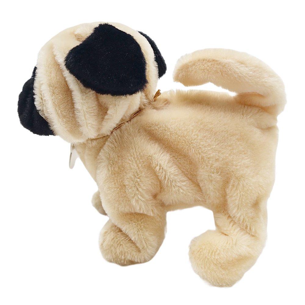 Multi - Pugs at Play - Peanut Interactive Walking Dog Plush Toy - 10