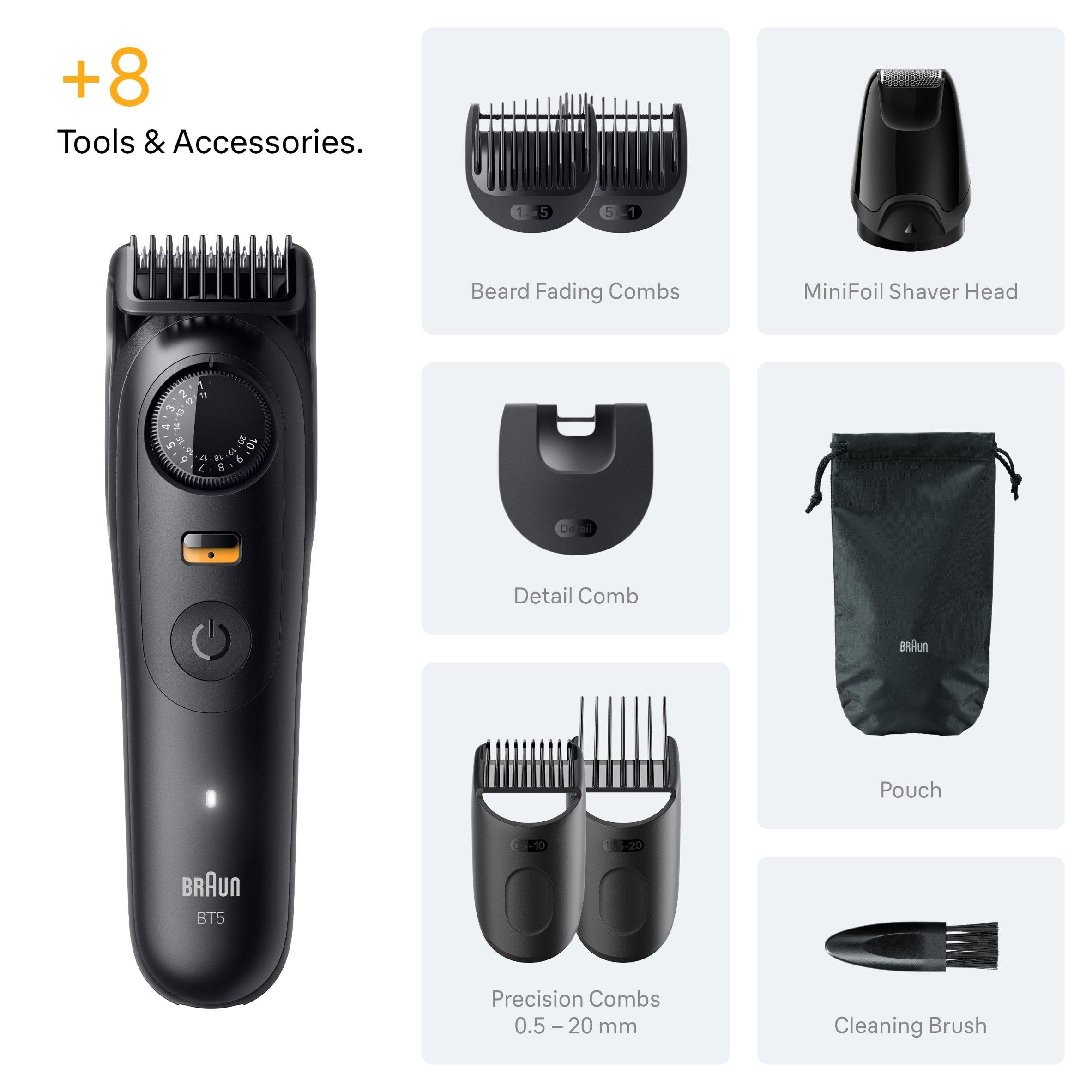 Grey - Braun - Braun BT5560 Beard Trimmer BLKMAT - 10