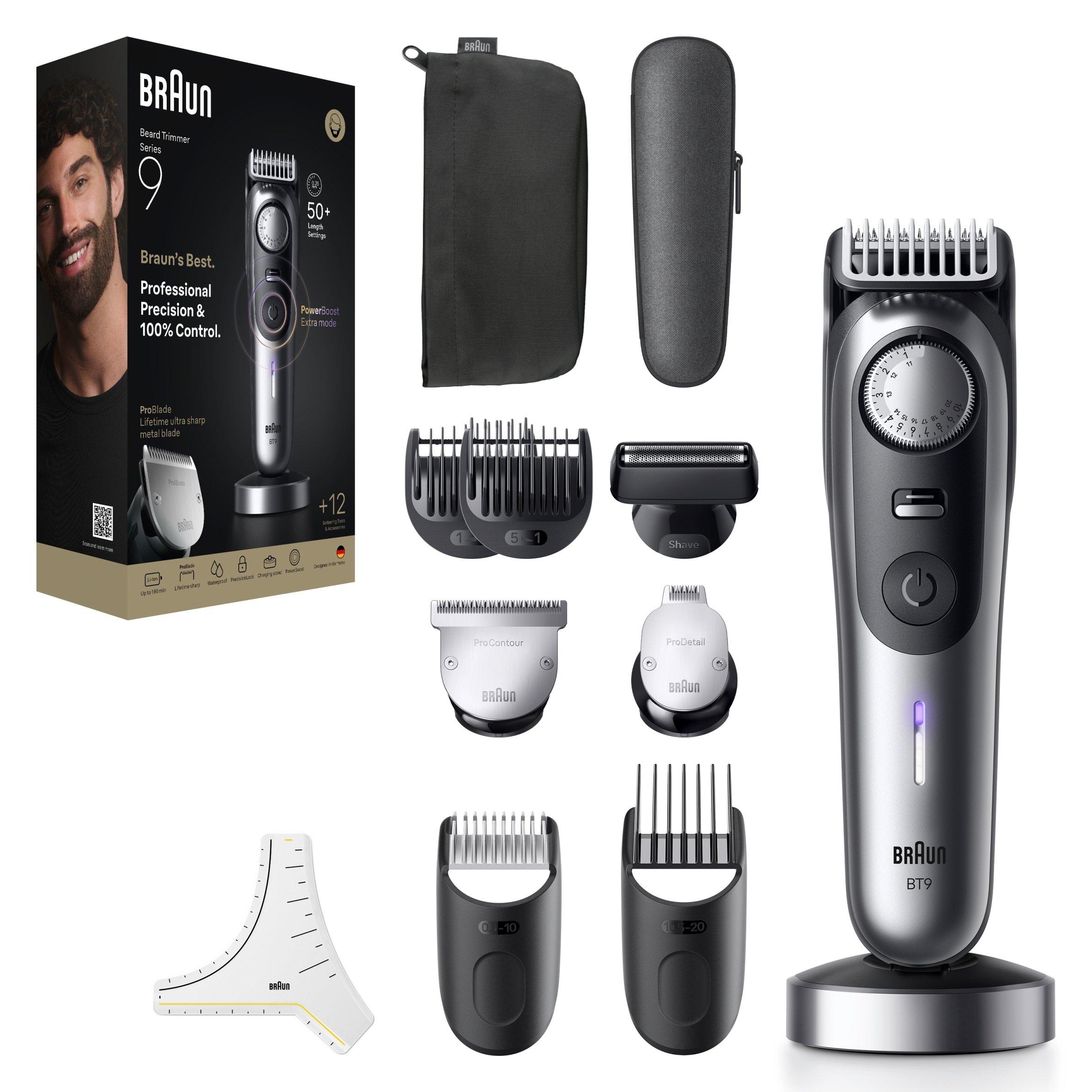 Chrome - Braun - Braun BT9560 Beard Trimmer SILVMAT - 1