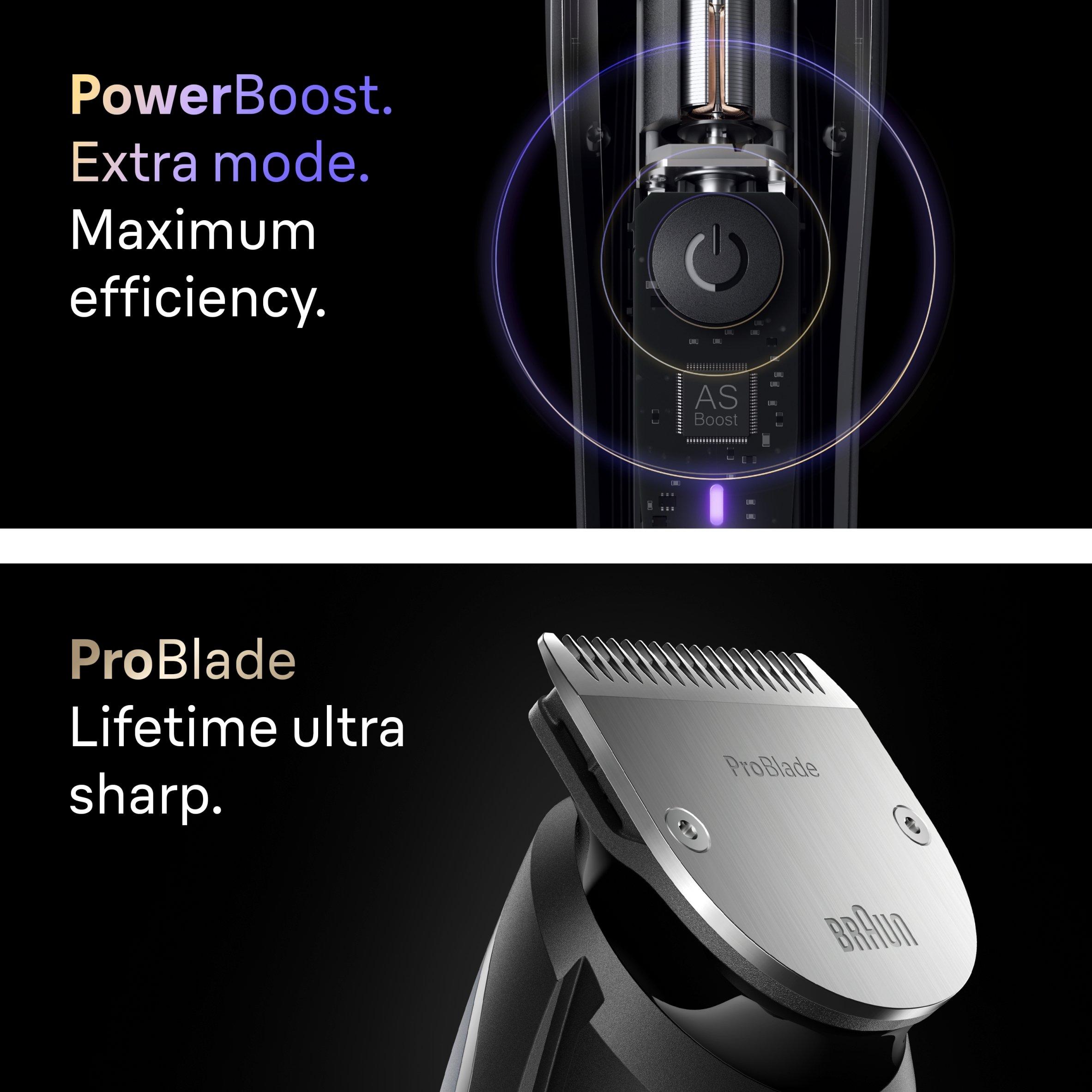 Chrome - Braun - Braun BT9560 Beard Trimmer SILVMAT - 6