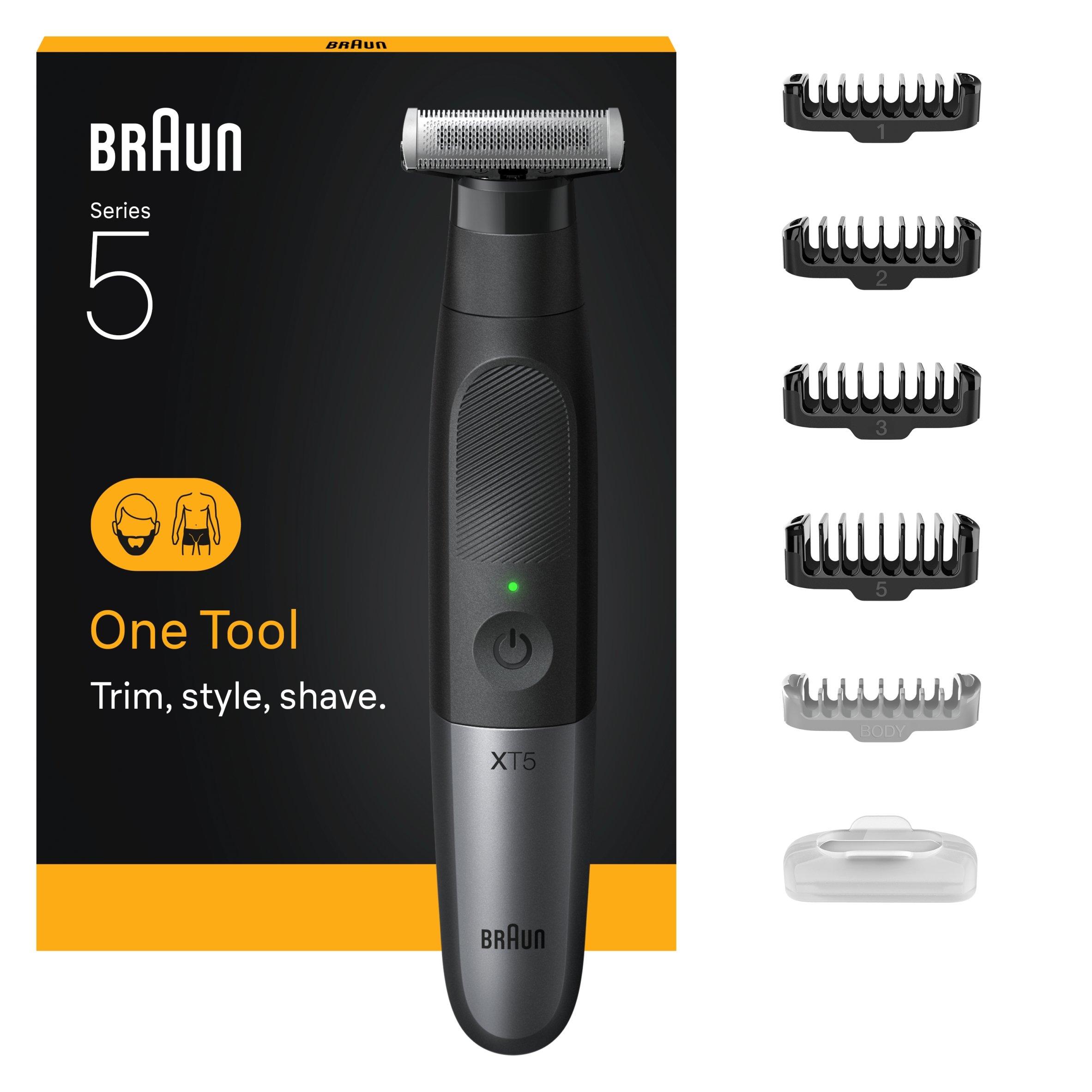 Black - Braun - Braun XT5100 Face & Body Trimmer and Shaver - 1