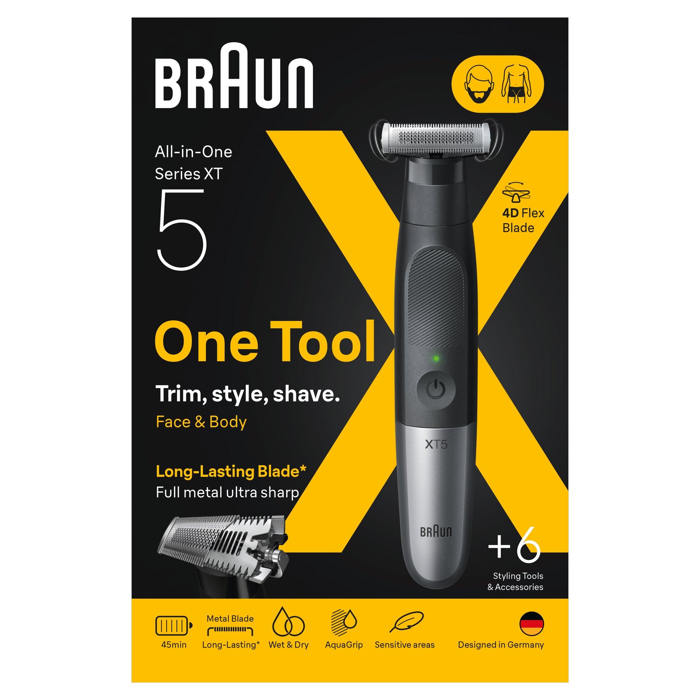 Black - Braun - Braun XT5100 Face & Body Trimmer and Shaver - 2