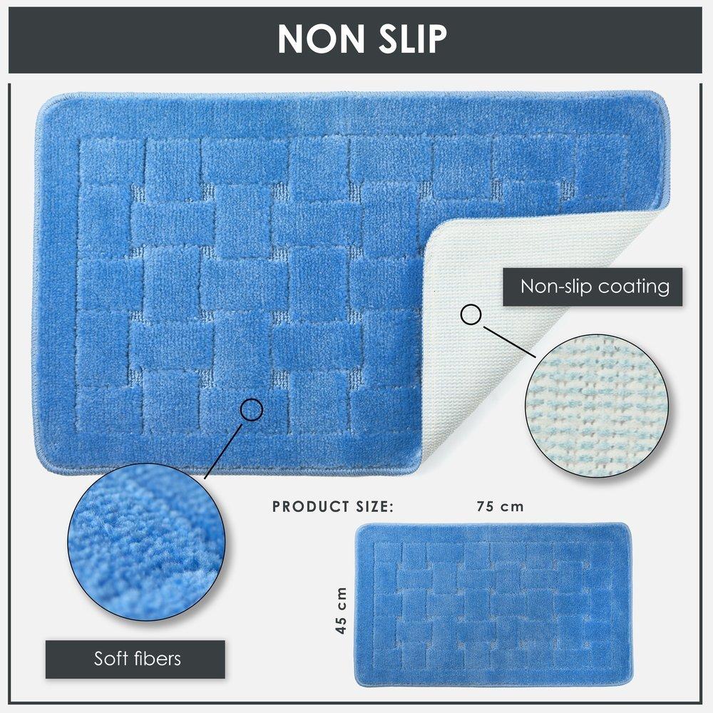 Blue - Emma Barclay - Bath Mat Soft Absorbent Orkney - 2