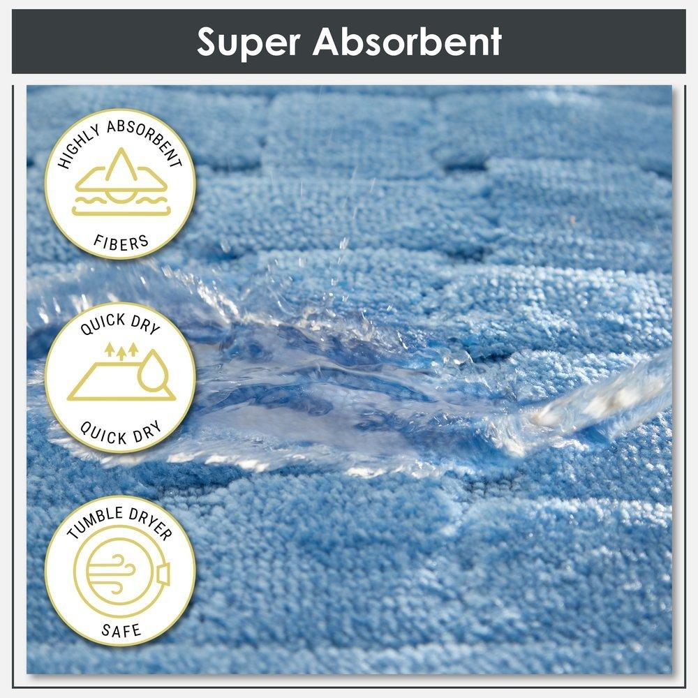 Blue - Emma Barclay - Bath Mat Soft Absorbent Orkney - 6