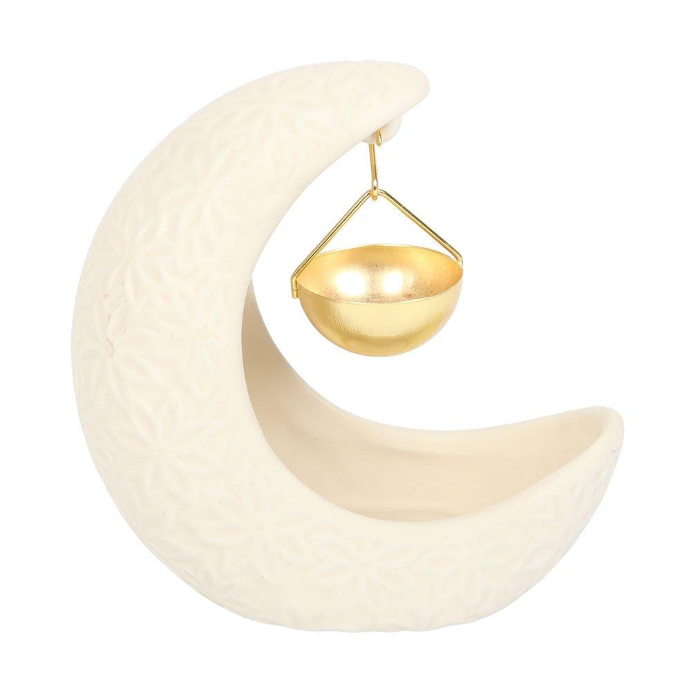 White - Something Different - Crescent Moon Hanging Oil Burner - 3