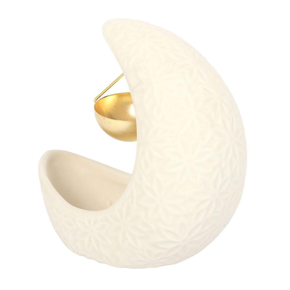 White - Something Different - Crescent Moon Hanging Oil Burner - 4
