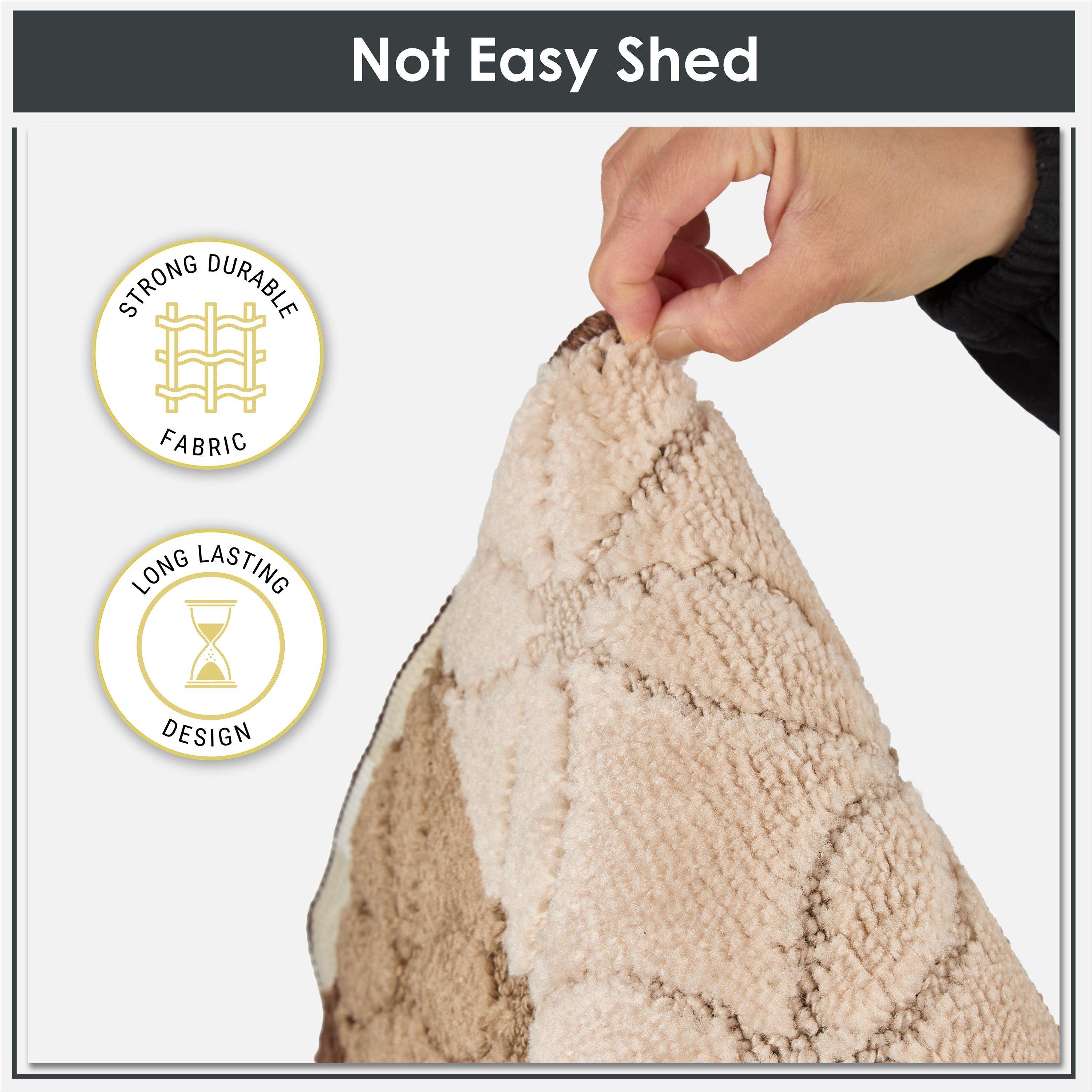 Beige - Emma Barclay - 2 Piece Bath Mat Set Soft Stripe Absorbent Halo - 2