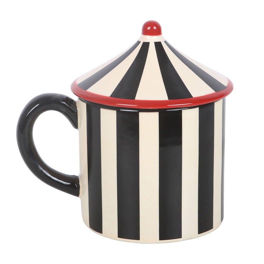 Black - Something Different - Black Striped Circus Tent Mug - 3