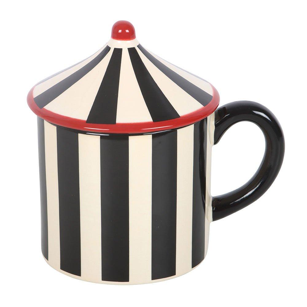 Black - Something Different - Black Striped Circus Tent Mug - 6