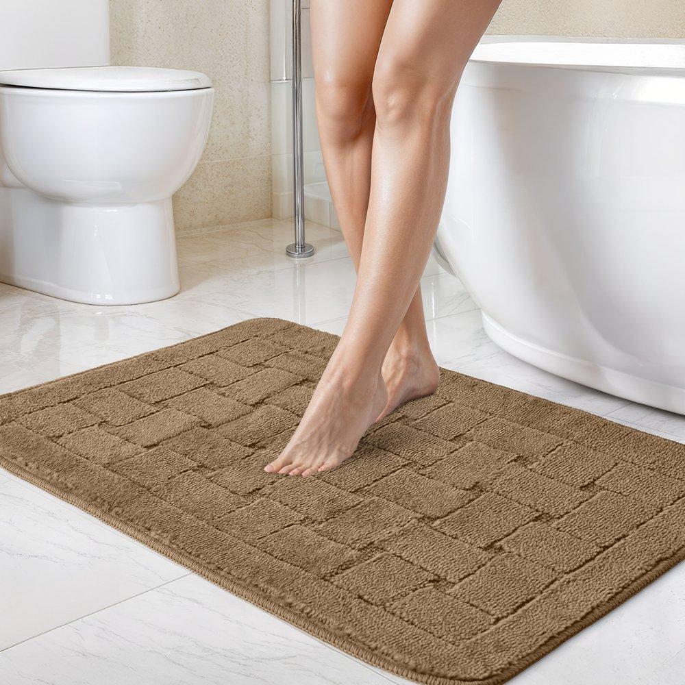 2 Piece Bath Mat Set Soft Absorbent Orkney