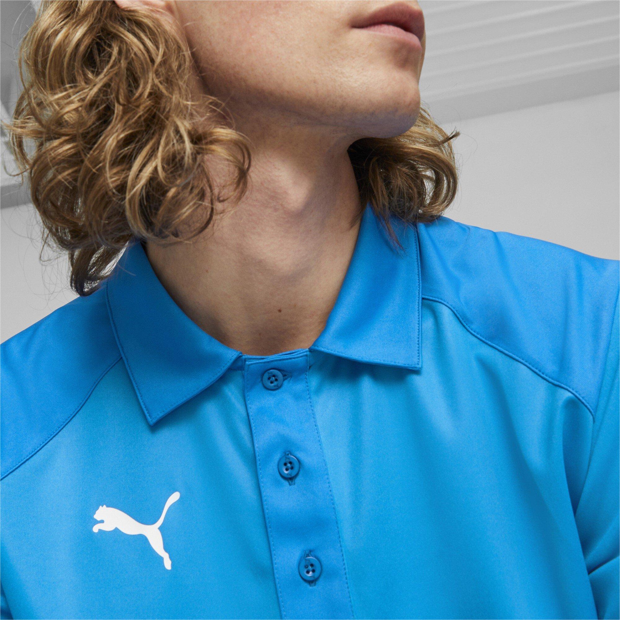 Elec Blue - Puma - Men's Hoops Team Short Sleeve Performance Polo Shirt - 6