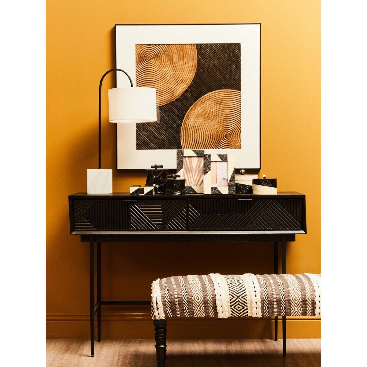 Black Brown - Fifty Five South - Nason Black And Brown Wall Art - 1