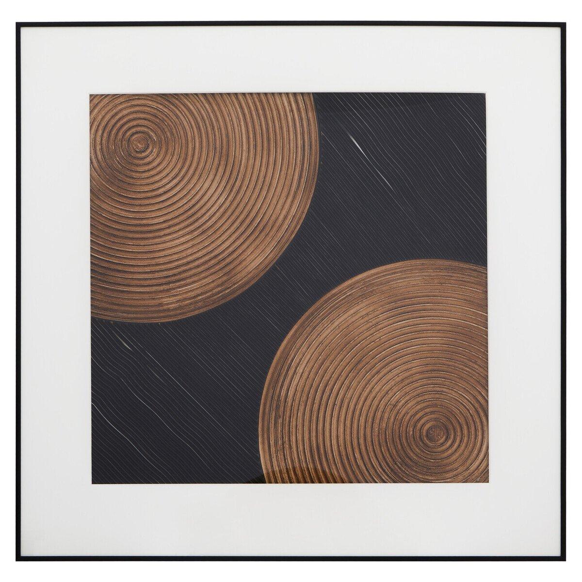 Black Brown - Fifty Five South - Nason Black And Brown Wall Art - 2