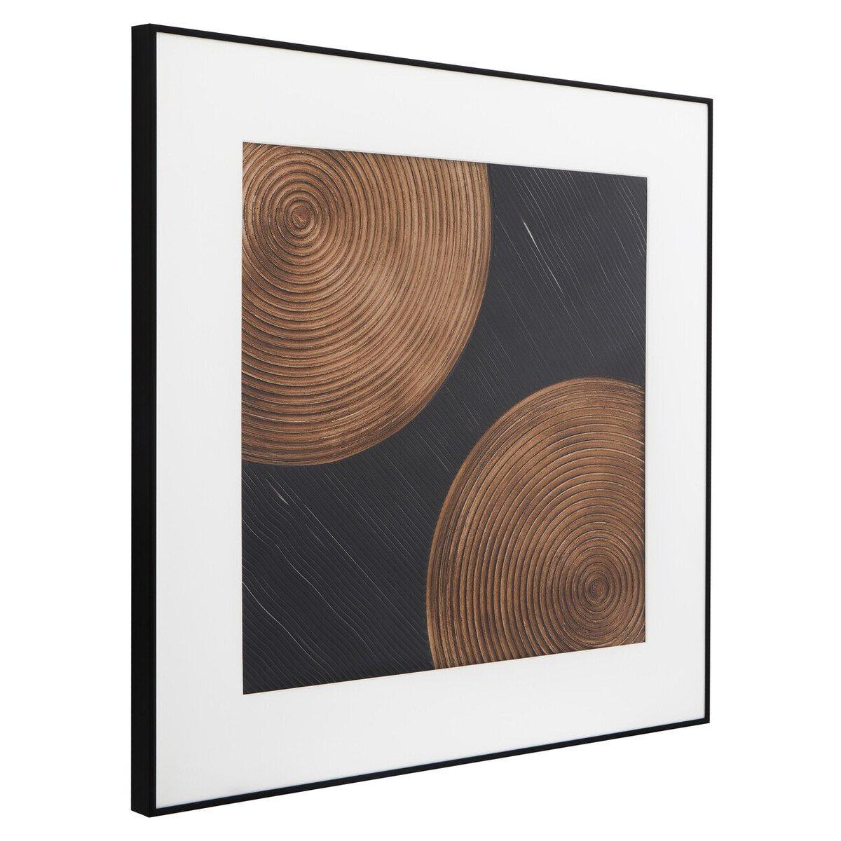 Black Brown - Fifty Five South - Nason Black And Brown Wall Art - 3