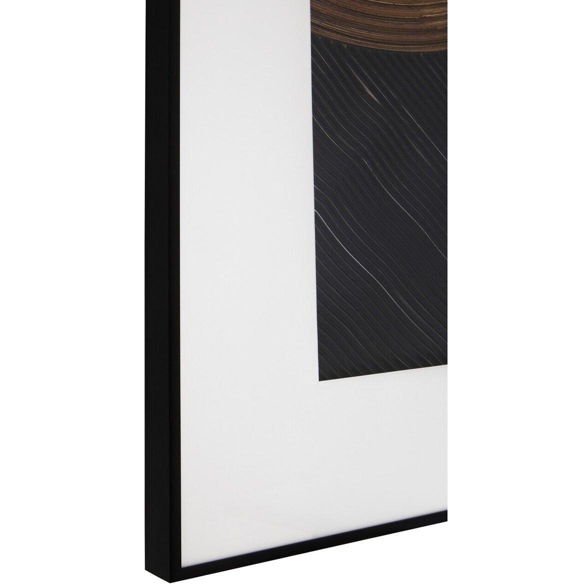 Black Brown - Fifty Five South - Nason Black And Brown Wall Art - 5