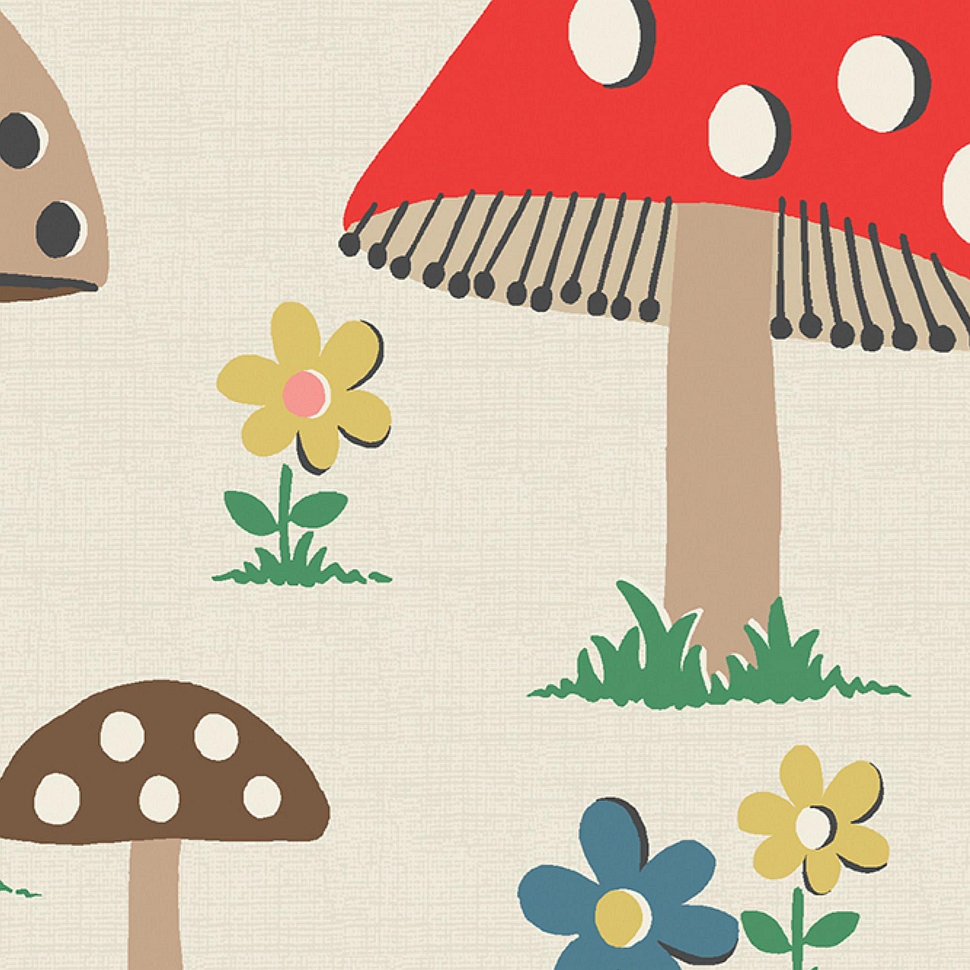 Multi - Cath Kidston - Cath Kidston Mushrooms Multi Wallpaper - 4