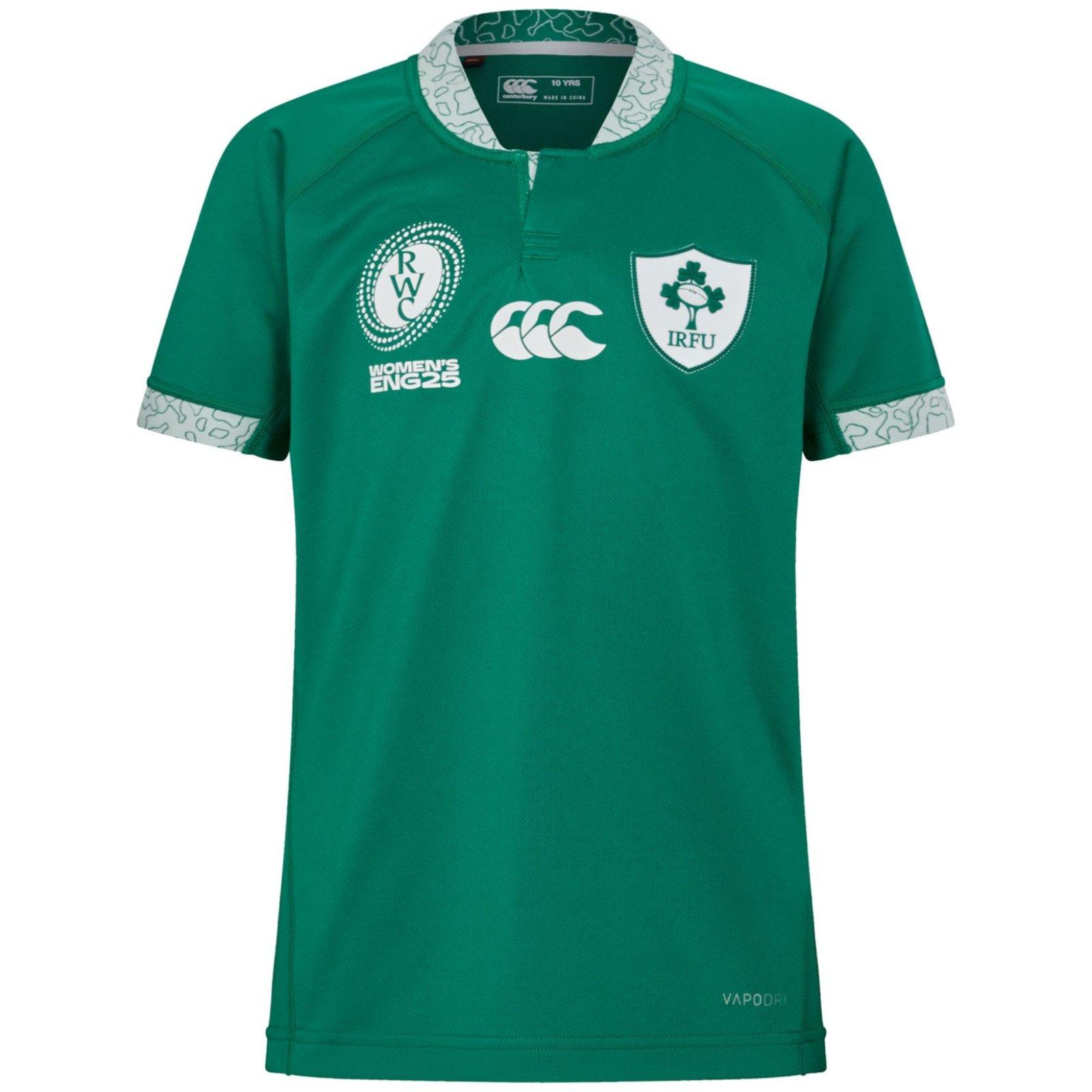 Green - Canterbury - Juniors Ireland Rugby World Cup Home Authectic Kit Rugby Kit 2025 - 1