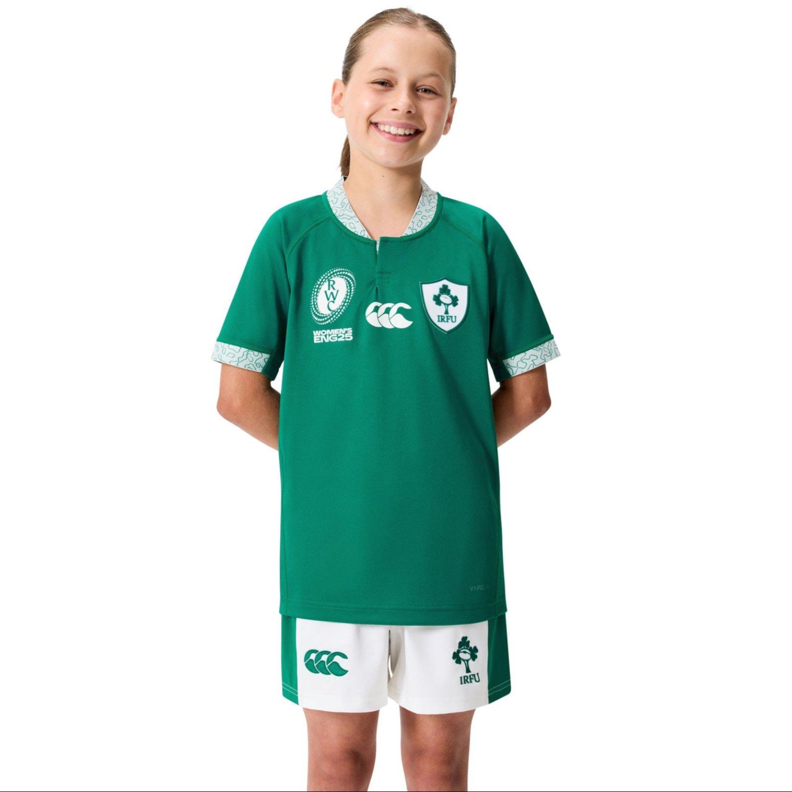 Green - Canterbury - Ireland Home Authectic Kit Rugby Kit 2025 Juniors - 3