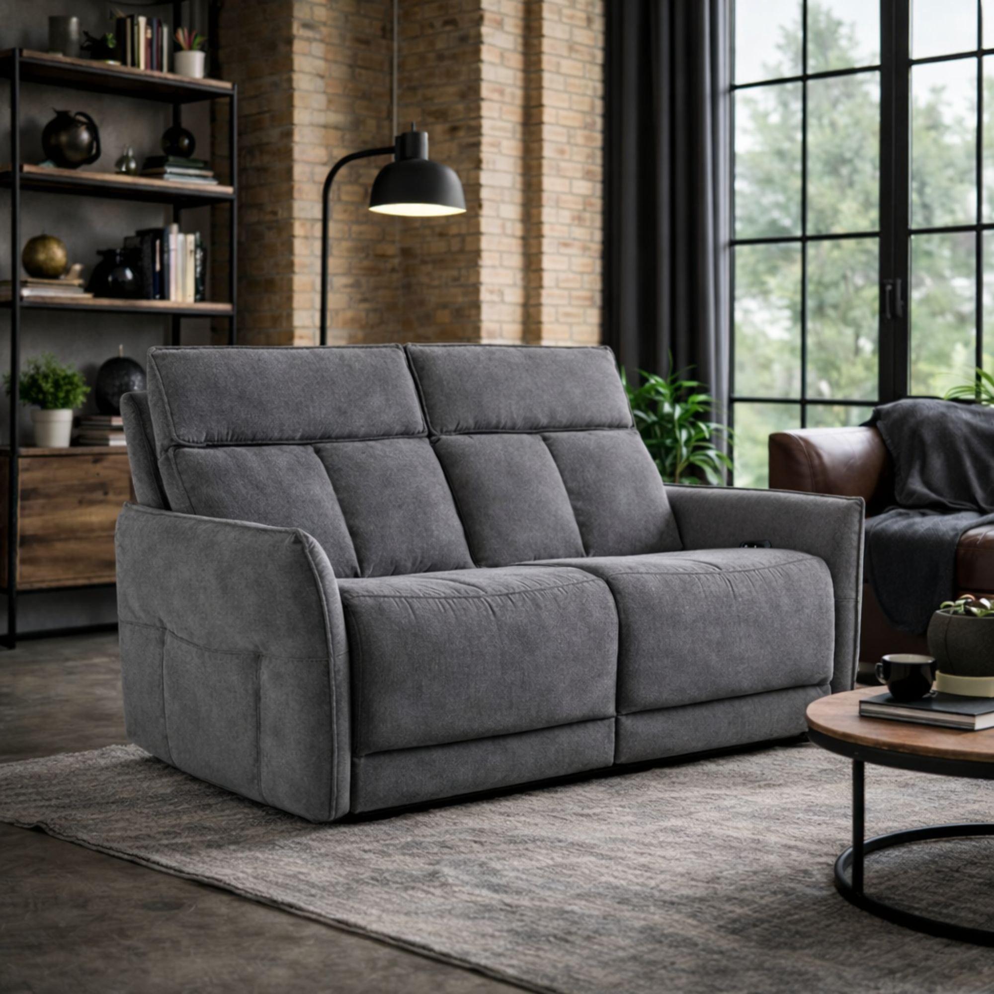 Twilight - Aspire - Grayson Fabric Upholstered Power Recliner Two Seat - 1
