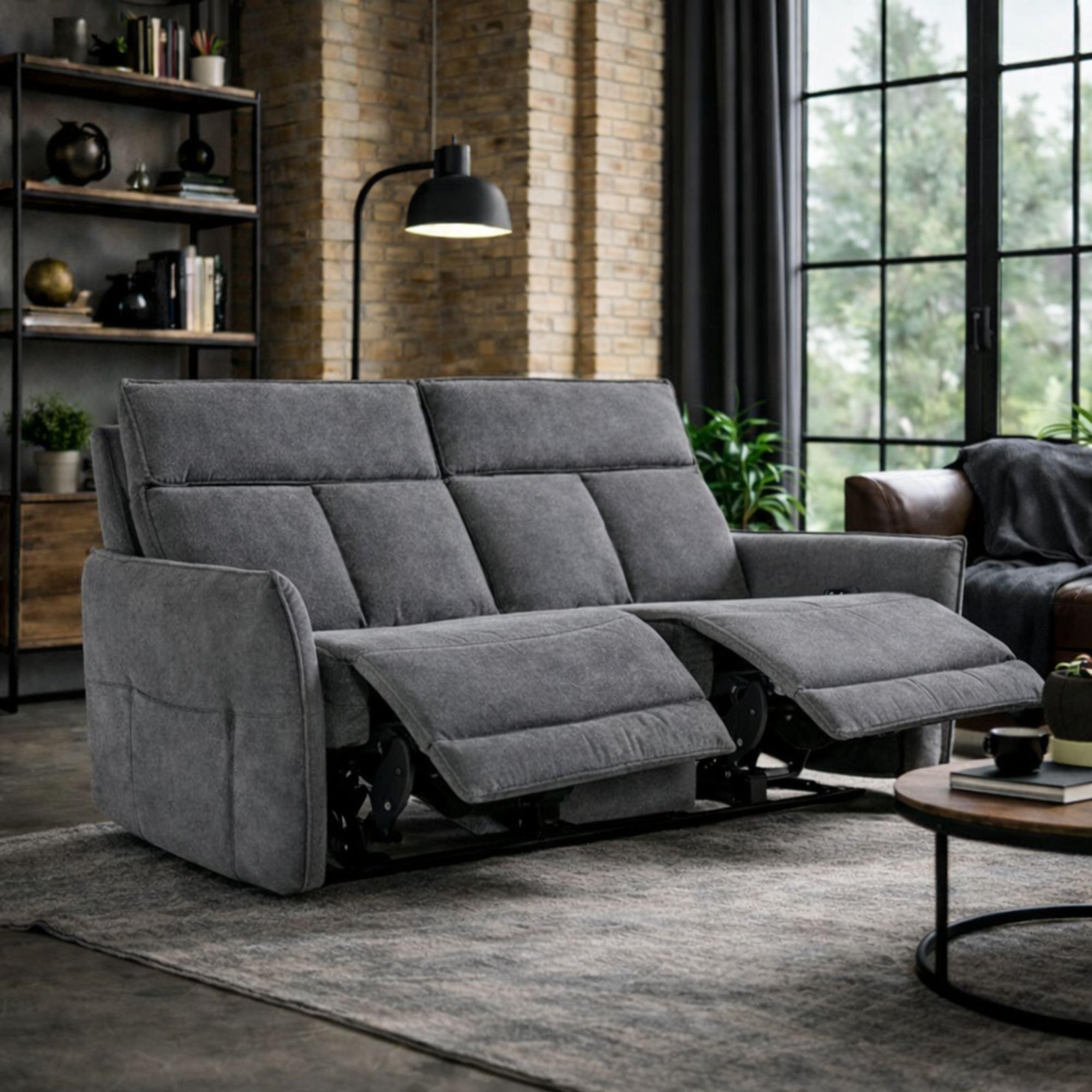 Twilight - Aspire - Grayson Fabric Upholstered Power Recliner Two Seat - 2