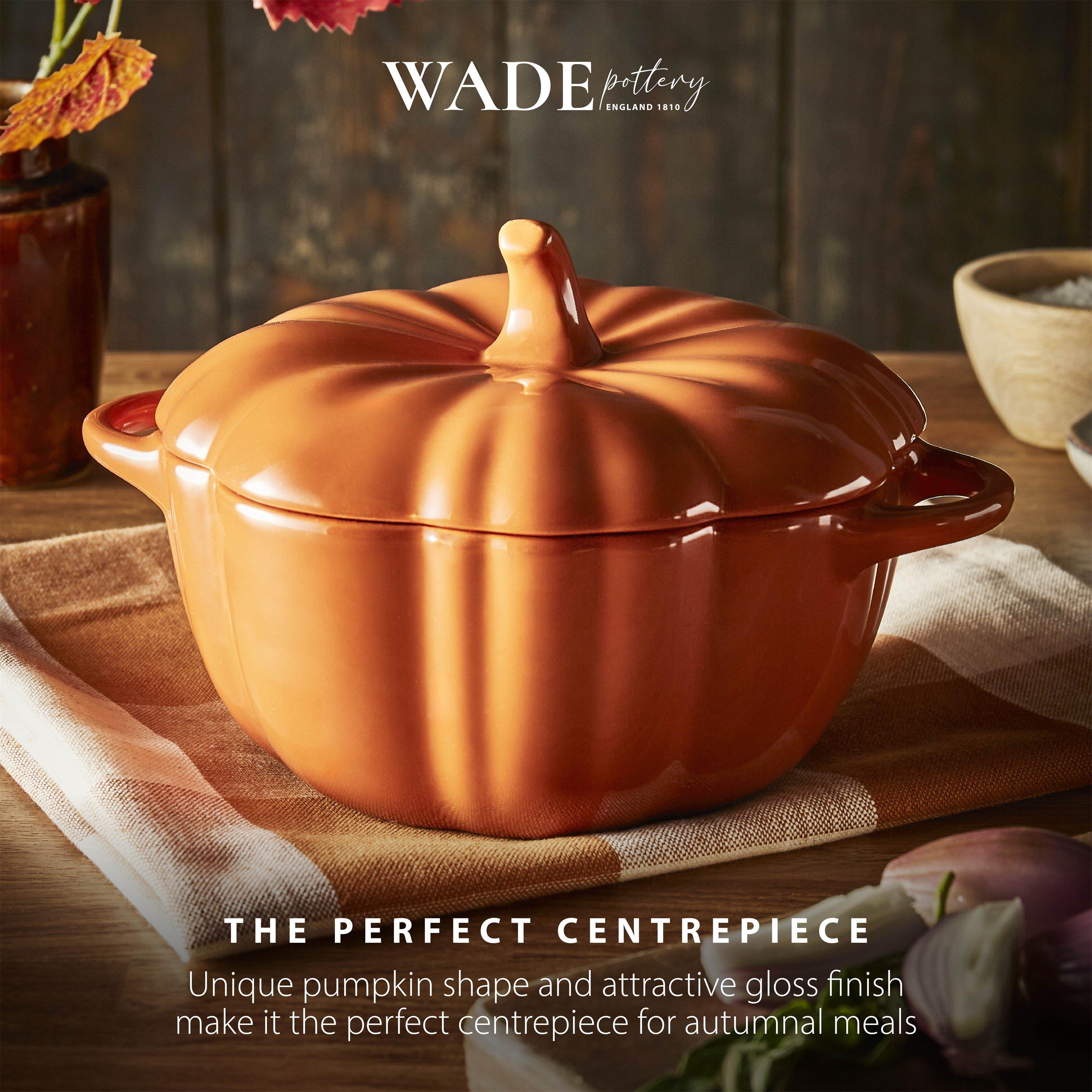 Orange - WADE - Medium Pumpkin Casserole Dish - Orange - 5