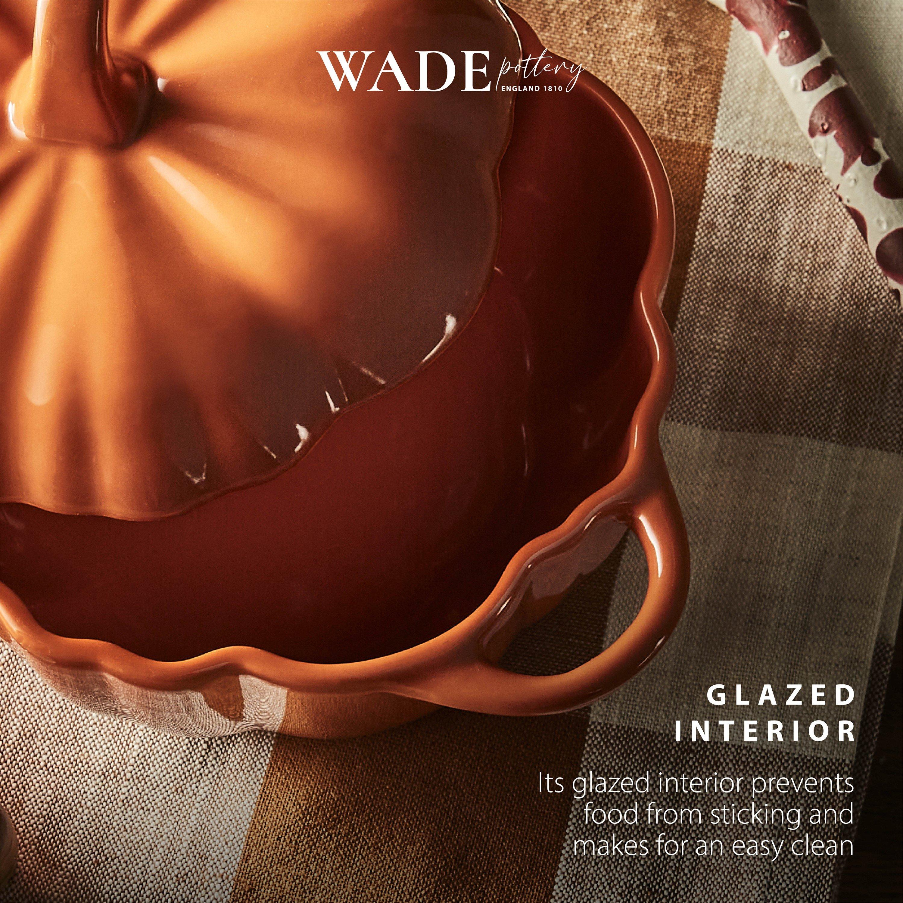Orange - WADE - Medium Pumpkin Casserole Dish - Orange - 7
