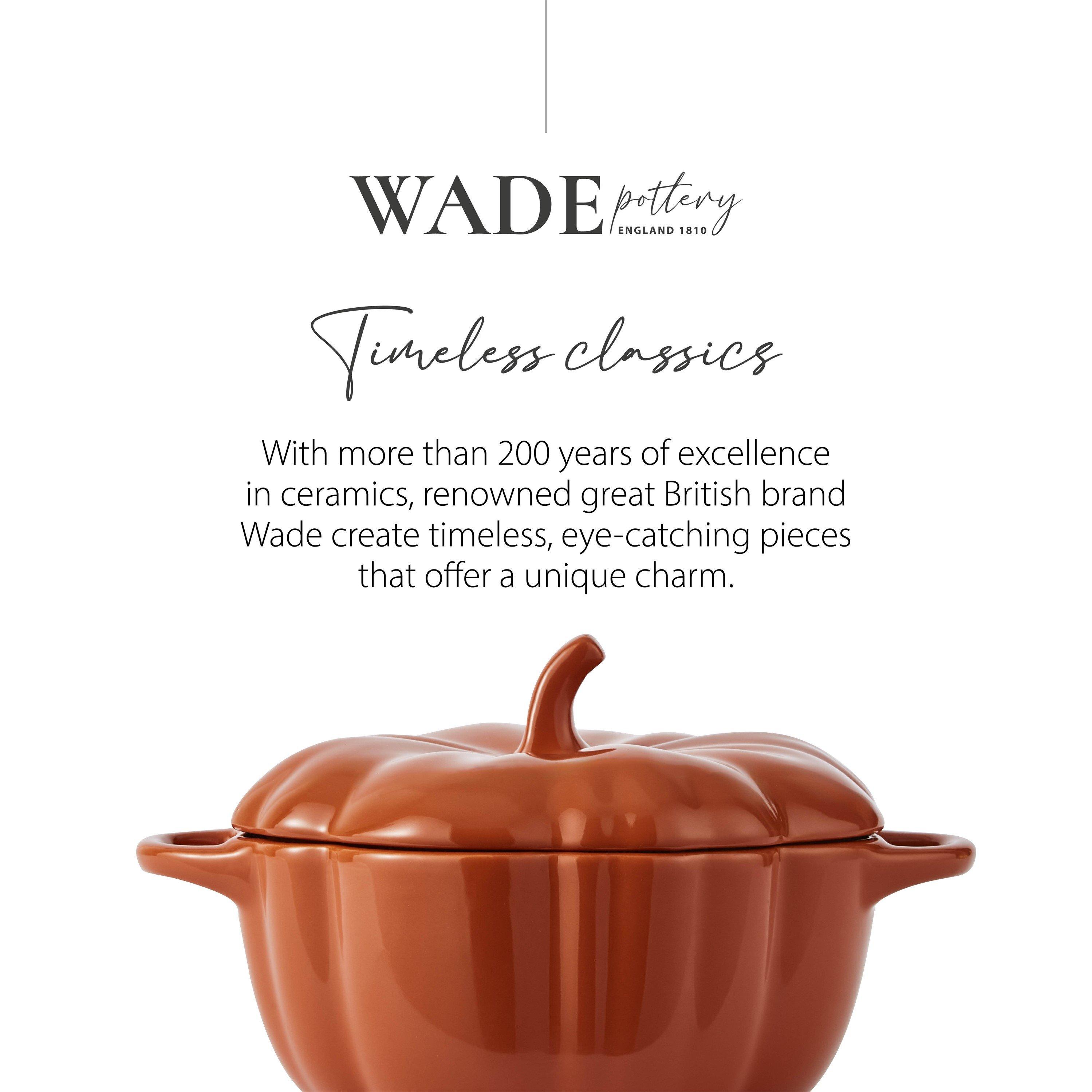 Orange - WADE - Medium Pumpkin Casserole Dish - Orange - 9