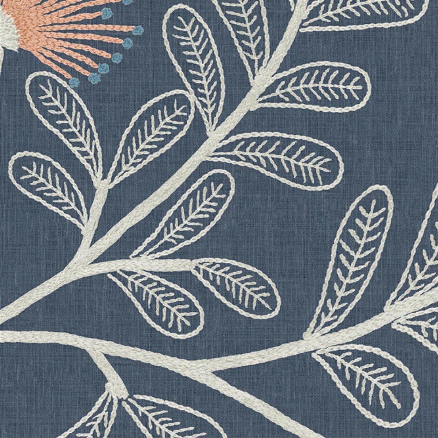 Navy - Superfresco Easy - Richmond Blue Floral Wallpaper - 4