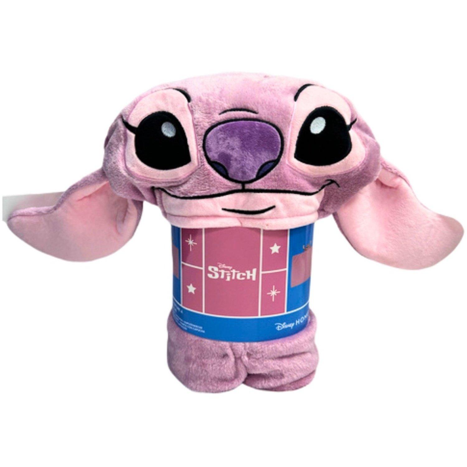 Disney Stitch | Angel 3D Cosplay Hooded Blanket - 120 x 150 cm | Sports ...